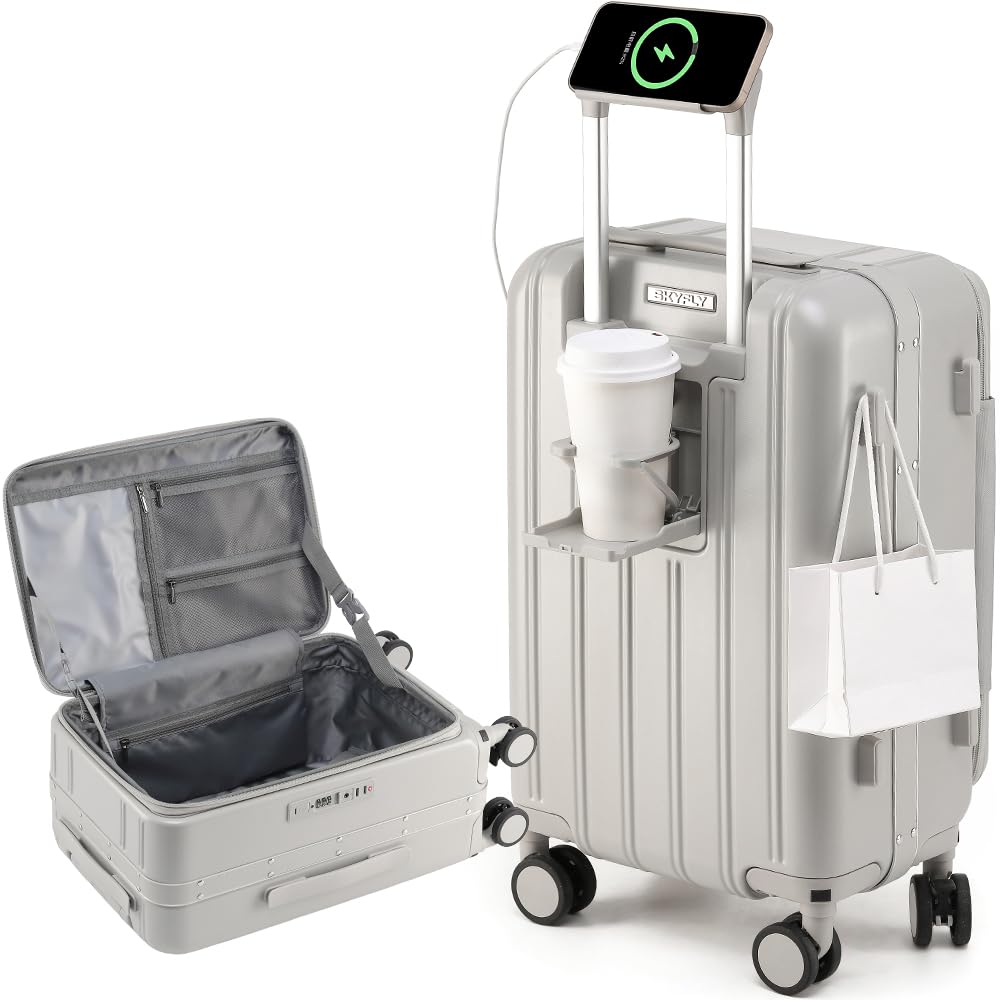 [SKYFLY] スーツケース 片開き 多機能 キャリーケース 軽量 Sサイズ Amazon | [SKYFLY] スーツケース 片開き キャリーケース 軽量 多